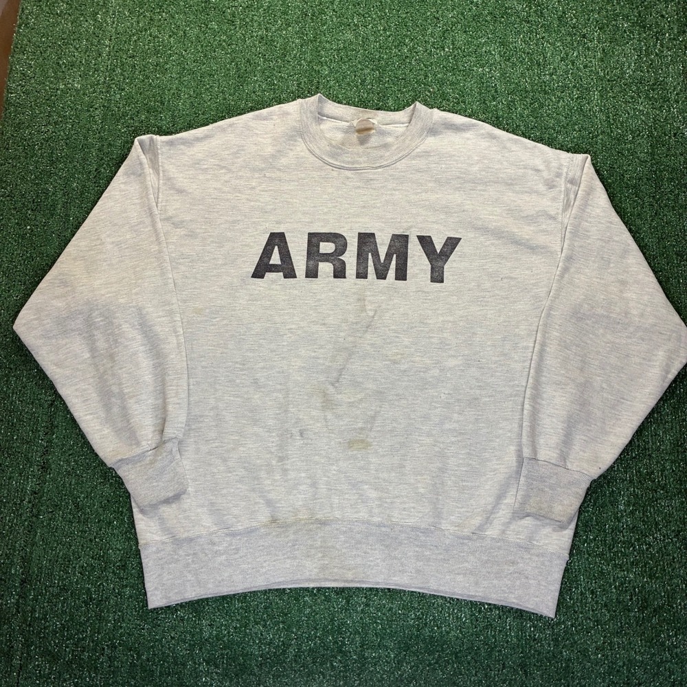 Vintage 90s US Army Military Crewneck Sweatshirt